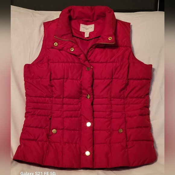 🩷 3/$15 CHARTER CLUB: WOMEN'S QUILTED LIGHT-MID WEIGHT PUFFER VEST SMALL PETITE - Picture 1 of 7
